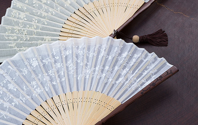 スワトウ小花扇子セット